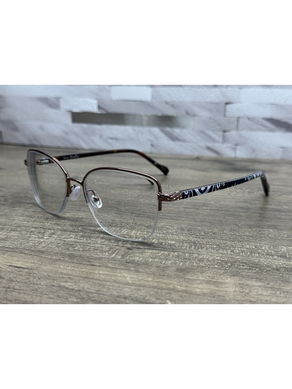 Vera Bradley Fae Steel Blue Medallion STM Eyeglasses Frames 53[]16-135